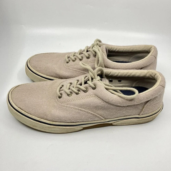 Sperry Topsider Wool Blend Boat Shoe lace Up Sneaker Mens 9.5 M - Picture 5 of 12